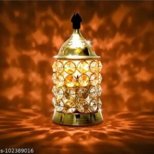 Crystal Golden Decorative Table Lamp for Home & Festive Decoration